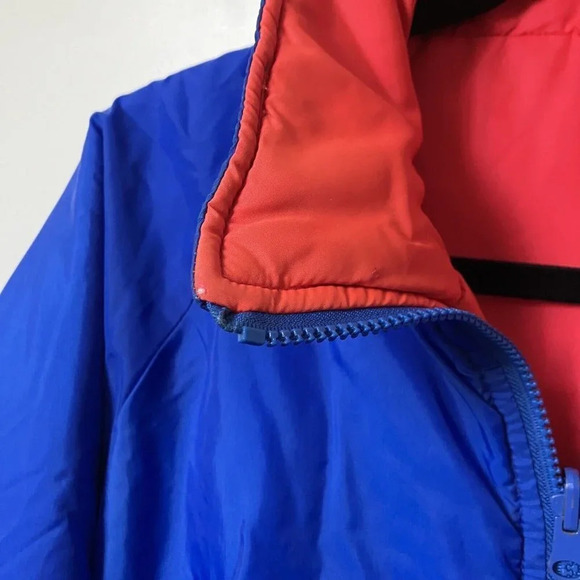 Vintage Columbia Blue Red  Reversible Winter Ski Jacket - Picture 4 of 8